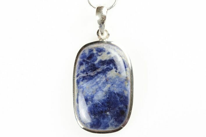 Sodalite Pendant (Necklace) - Sterling Silver #192377